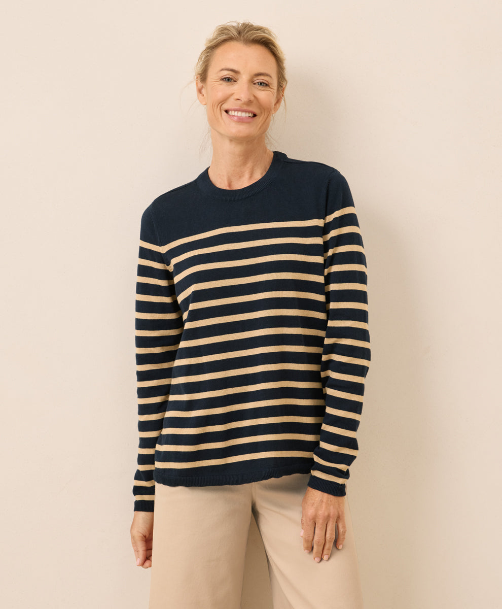Encinitas Stripe Midnight Blue