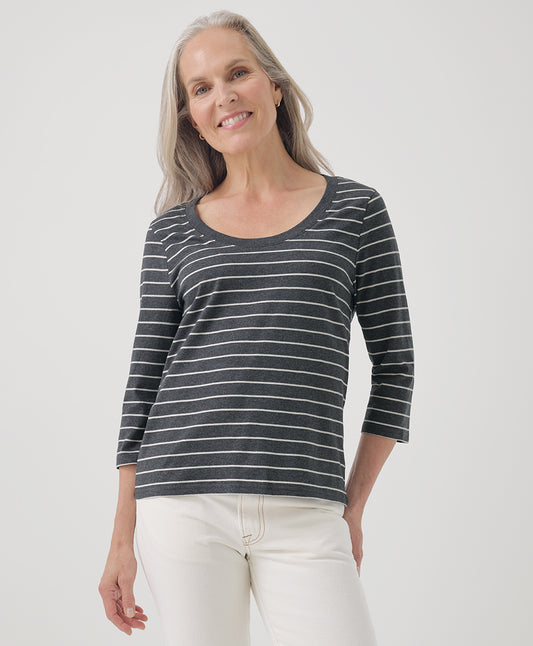 Charcoal Classic Stripe