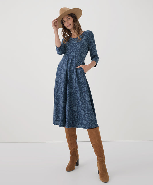 Batik Vine French Navy