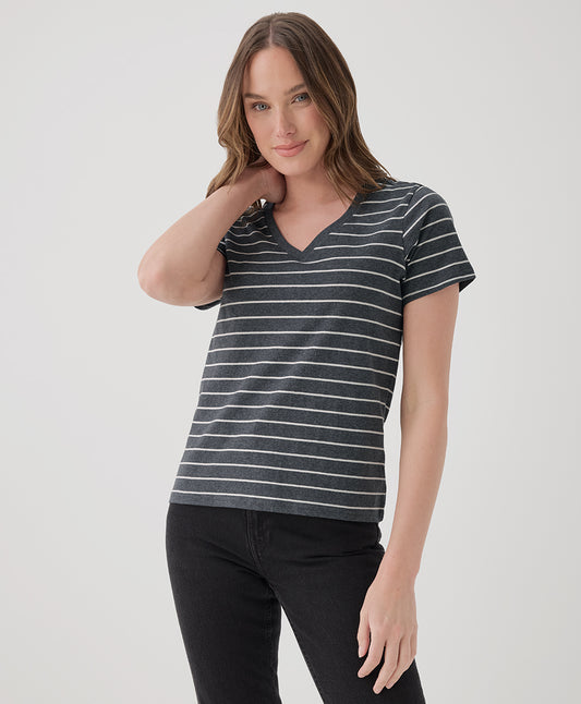Charcoal Classic Stripe